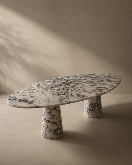 LUNOR Marmer Eettafel