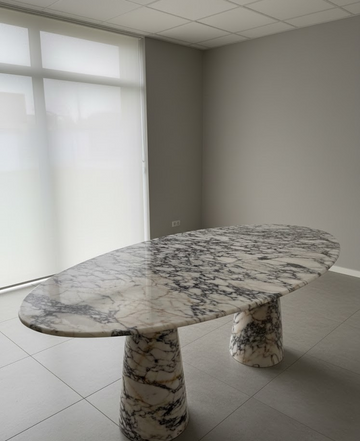 LUNOR Marmer Eettafel