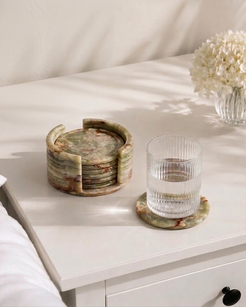 onyx coasters set 